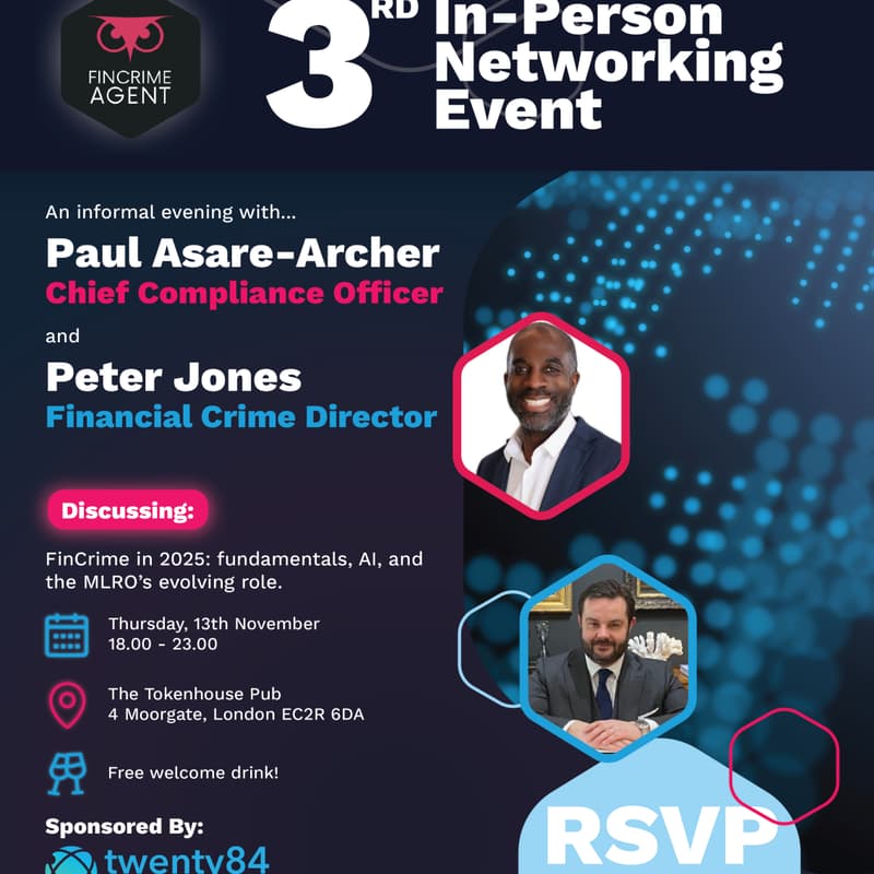 Cover Image for FinCrime Agent Networking Event