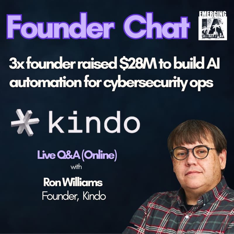 Cover Image for Founder Chat with Kindo - Live Pitch and Q&A