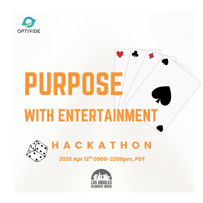 Cover Image for Climate Hackathon: Entertainment with Purposes