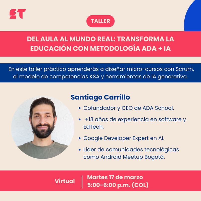 Cover Image for Del Aula al Mundo Real: Transforma la Educación con Metodología Ágil ADA e IA
