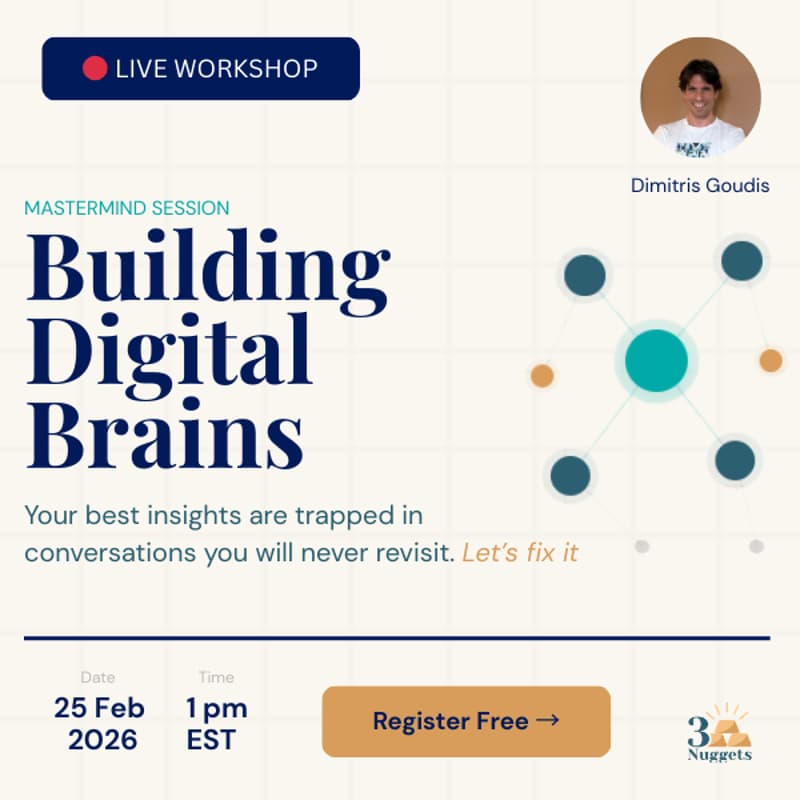 Cover Image for 🧠 Build Your Digital Brain — Live Mastermind