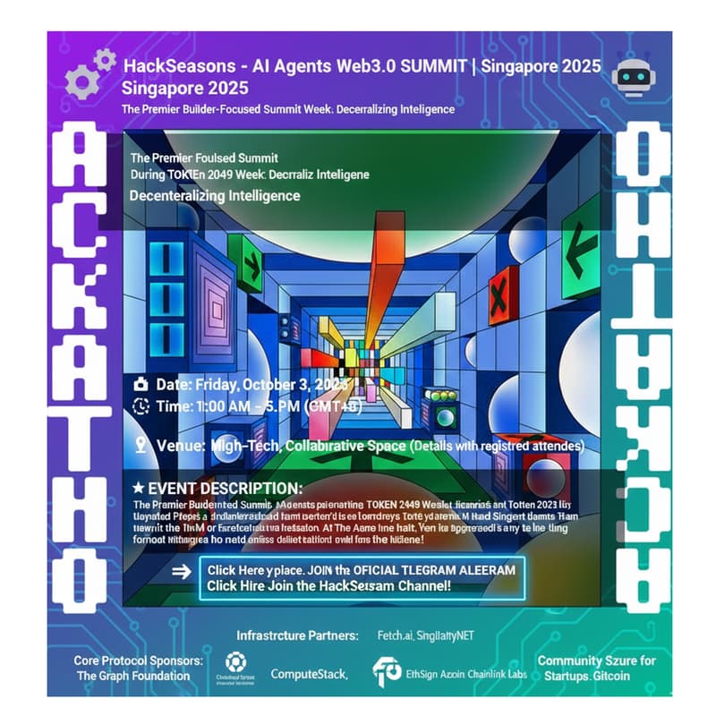Cover Image for HackSeason - AI Agents x Web3.0 SUMMIT | Singapore 2025 🤖
