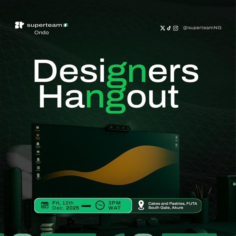 Cover Image for SuperteamNG Ondo State Designers Hangout