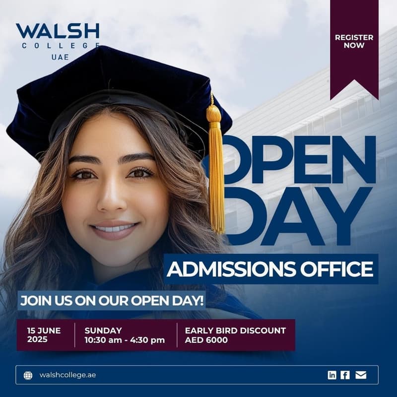 Cover Image for Walsh College UAE - Open Day