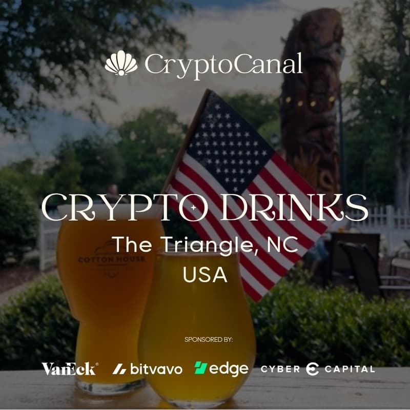 Cover Image for CryptoCanal Drinks - the Triangle, North Carolina - USA 🇺🇸