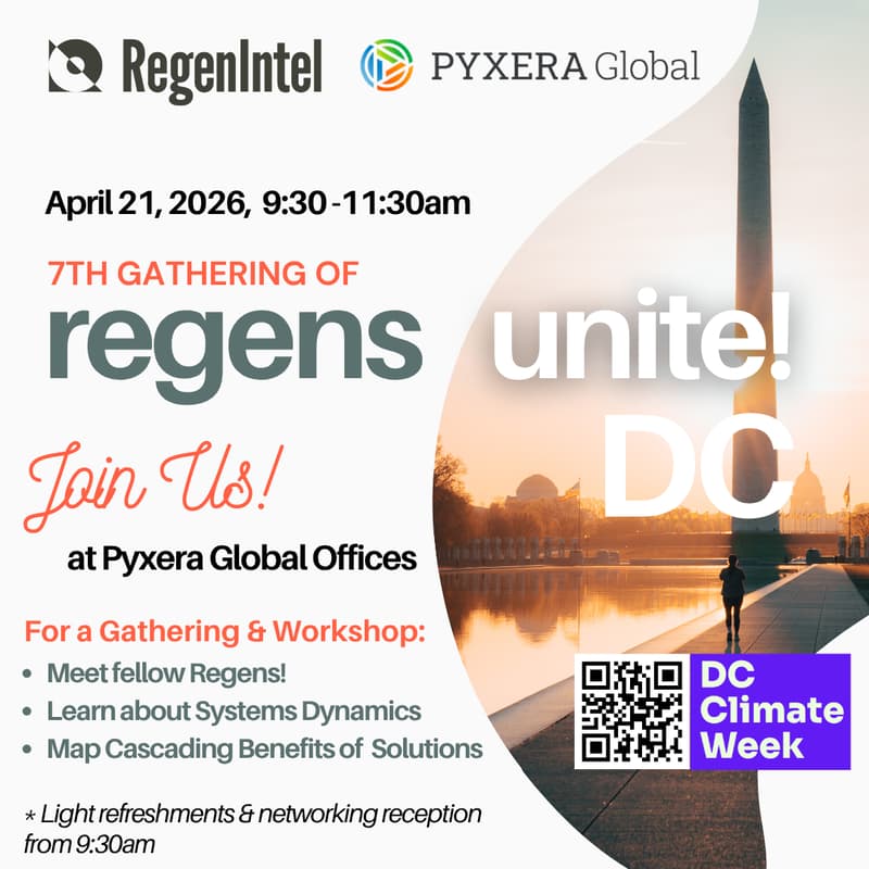 Cover Image for RegensUnite! DC 2026 - Climate Solutions Mapping Workshop & Networking