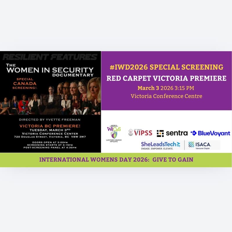 Cover Image for The Women In Security Documentary Red Carpet Victoria Premiere