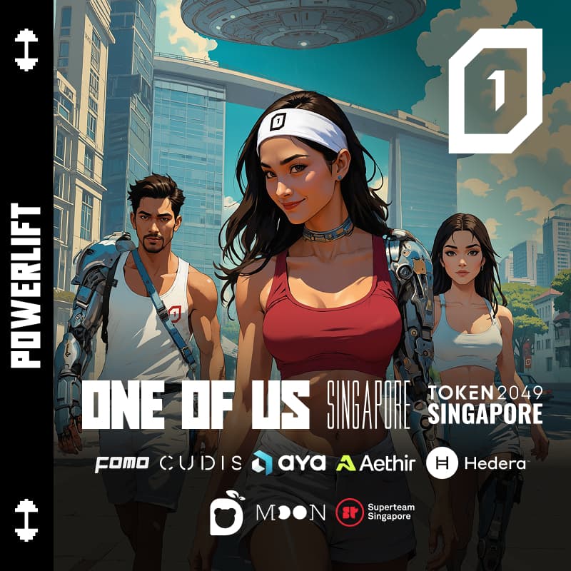 Cover Image for ONE OF US lift & Coffee // Aya, Cudis, Aethir, Eden, Hedera, Moonring, Superteam Singapore, FOMO Magazine