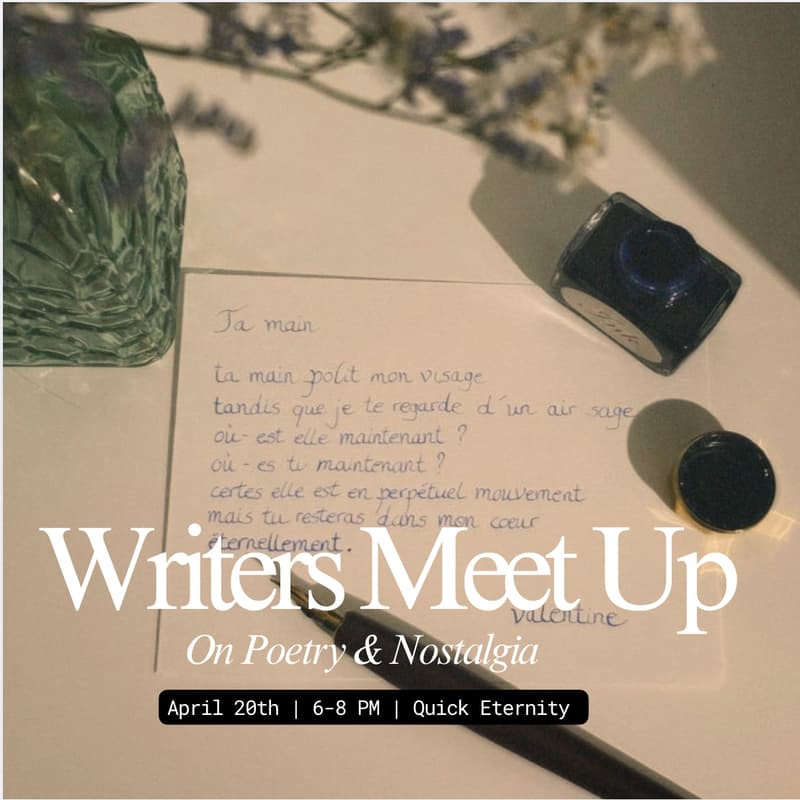 Cover Image for Writers Meet Up: On Poetry & Nostalgia