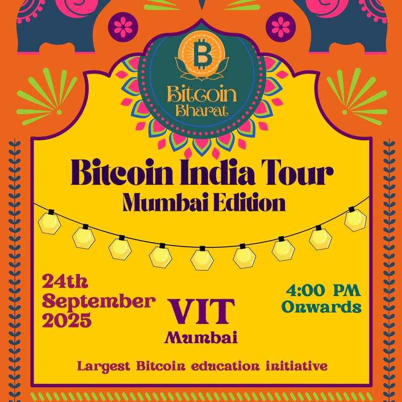Cover Image for Bitcoin India Tour- Mumbai Edition