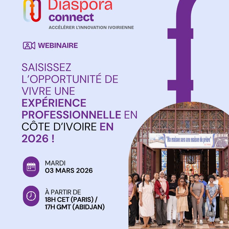 Cover Image for 🌍 Webinaire Diaspora Connect - Ouverture de l'appel à candidatures de la cohorte 2 !