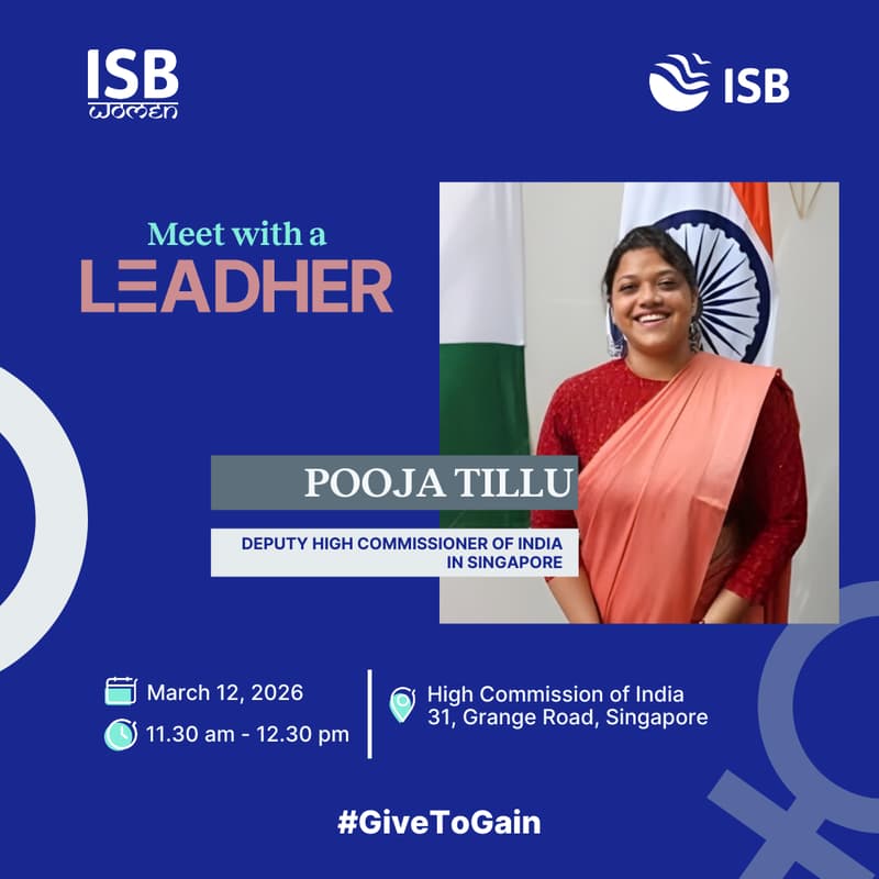 Cover Image for Meet with a LeadHER - Pooja Tillu, Deputy High Commissioner of India in Singapore