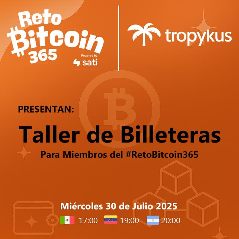 Cover Image for Taller De Billeteras By @Tropykus Y El #RetoBitcoin365