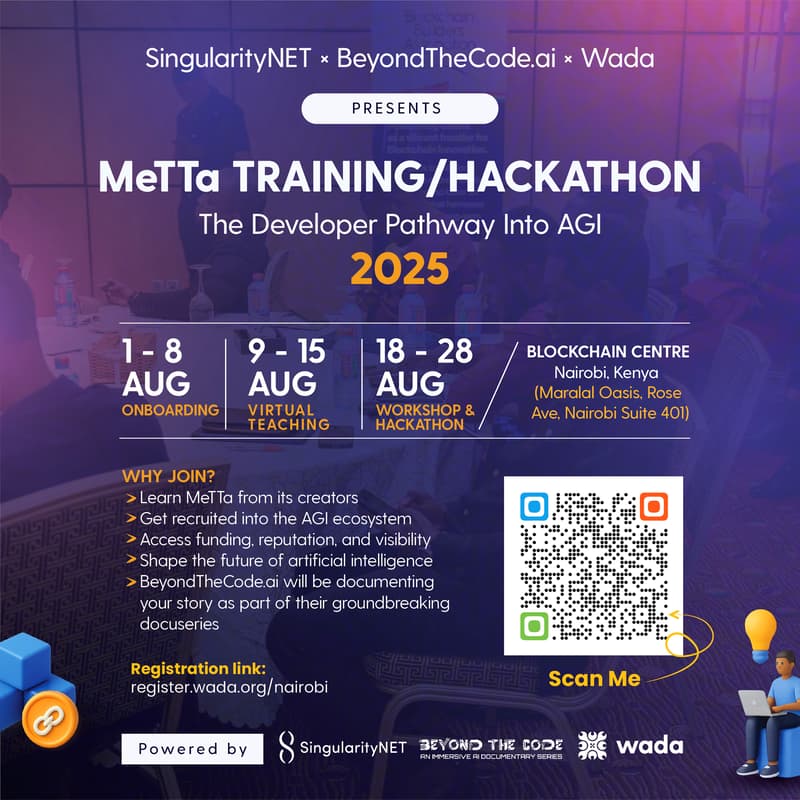 Cover Image for MeTTa TRAINING/HACKATHON 2025 – The Developer Pathway Into AGI