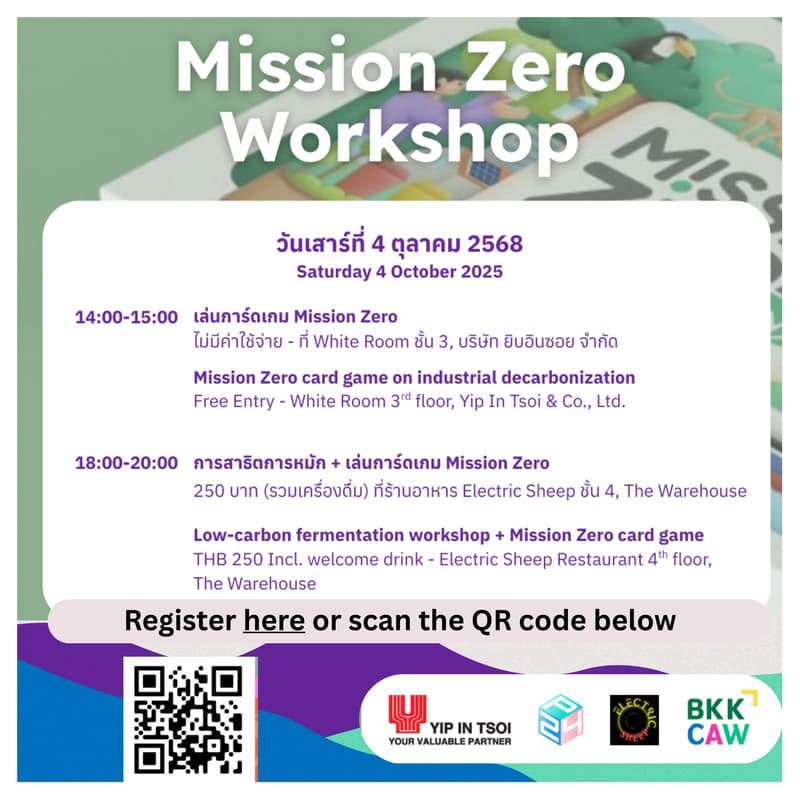 Cover Image for Mission Zero Workshop | เล่นไพ่ลดคาร์บอน