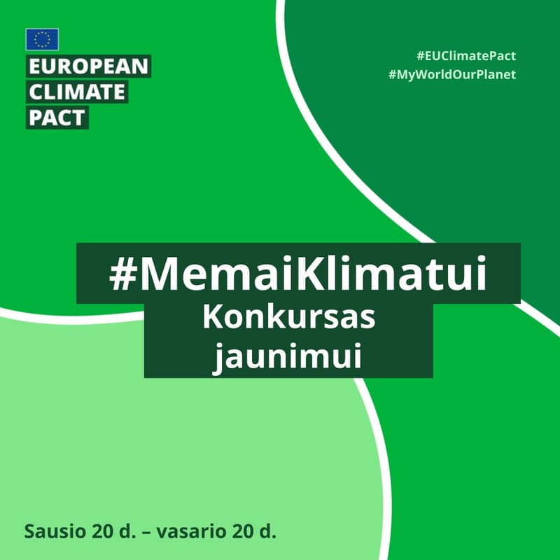 Cover Image for PRATĘSTAS!!! Konkursas #MemaiKlimatui