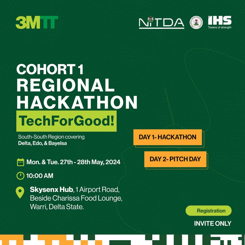 Cover Image for South-South Sub Regional Hackathon (Pitch Day)