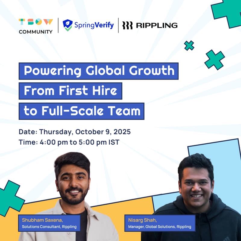 Cover Image for Powering Global Growth - From First Hire to Full-Scale Team