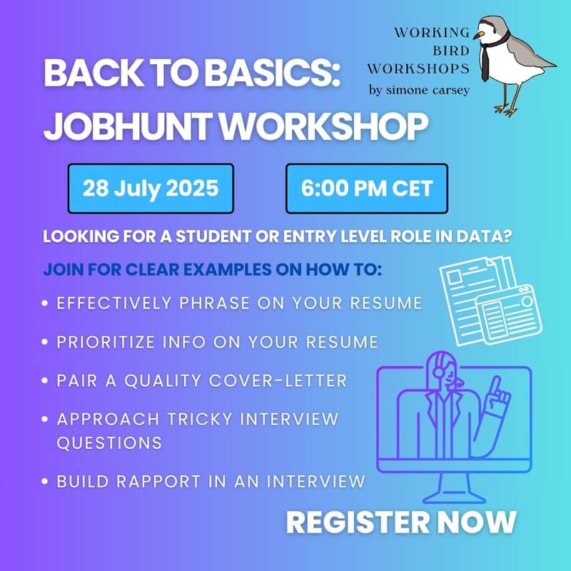 Cover Image for Back to Basics: Student and Entry Level Jobhunt Workshop
