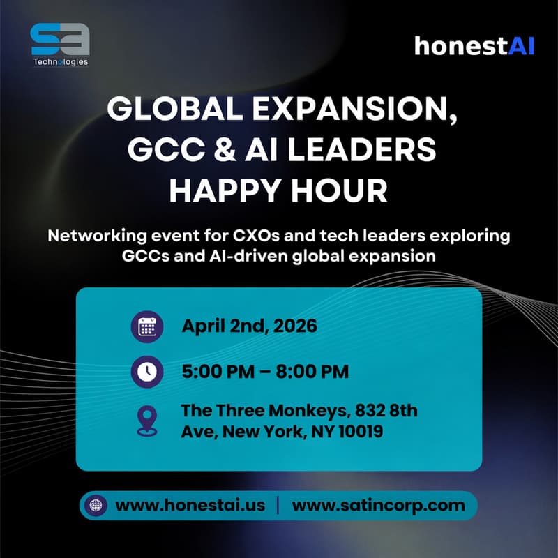 Cover Image for Global Expansion, GCC & AI Leaders Happy Hour, New York Edition
