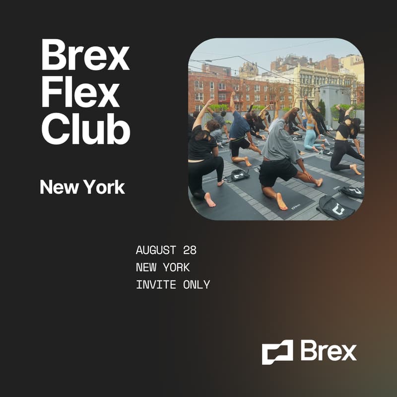 Cover Image for Brex Flex Club NYC 🧘♂️