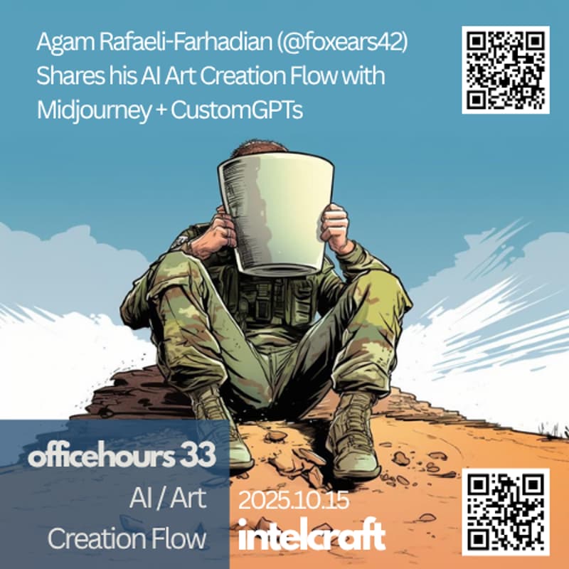 Cover Image for [officehours #33] – AI Art Creation Flow: Midjourney + GPTs