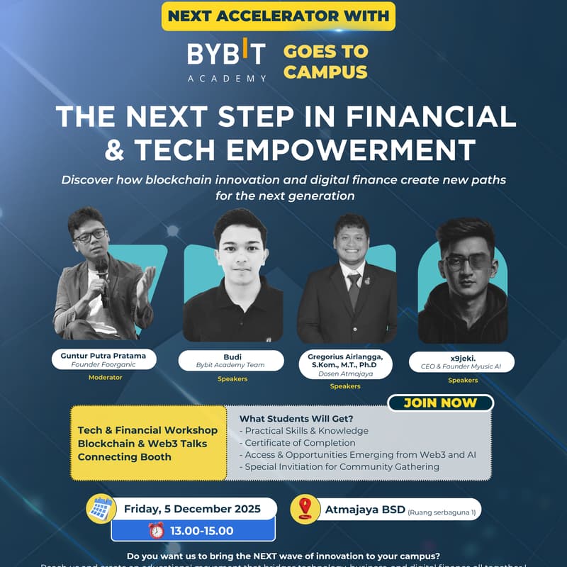 Cover Image for THE NEXT STEP IN FINANCIAL & TECH EMPOWERMENT - DISCOVER HOW BLOCKCHAIN INNOVATION AND DIGITAL FINANCE CREATE NEW PATH FOR NEXT GENERATION