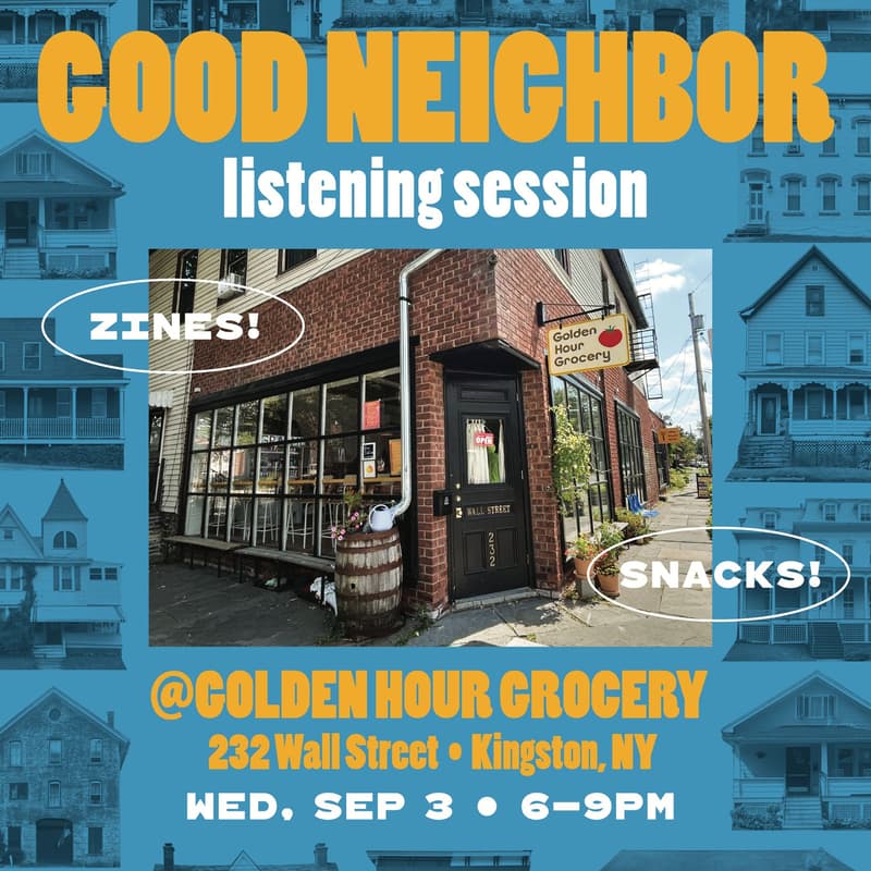 Cover Image for Good Neighbor September Zine Release & Listening Session