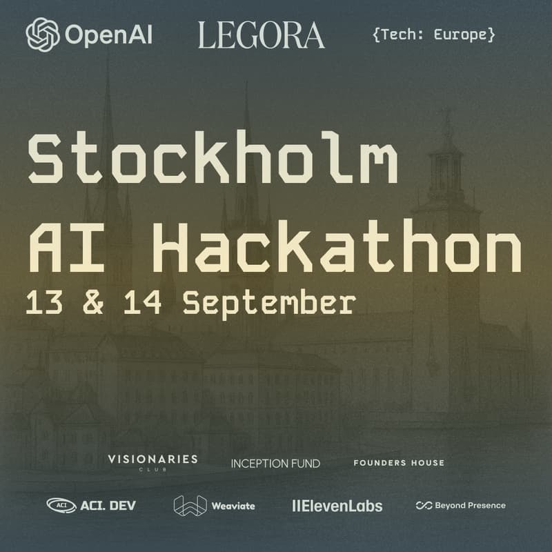 Cover Image for 🇸🇪 {Tech: Europe} Stockholm AI Hackathon