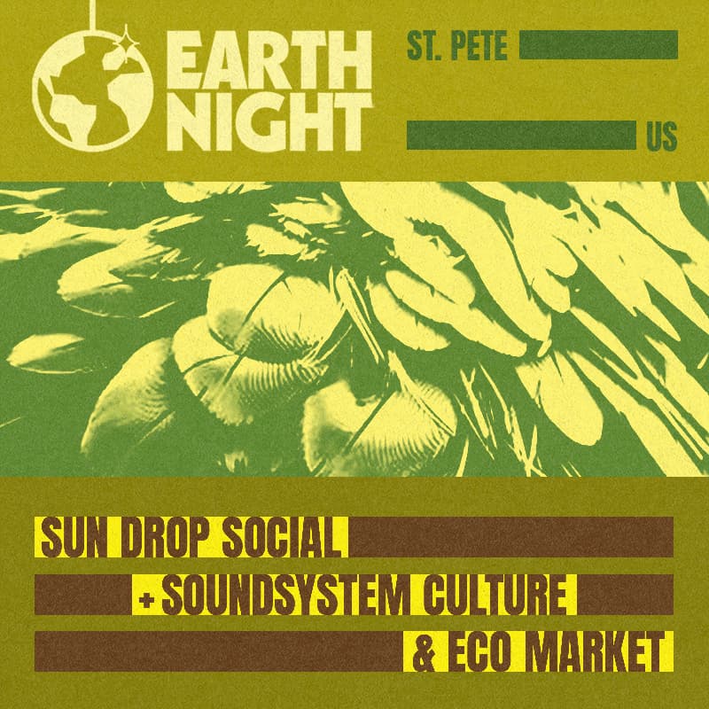 Cover Image for Earth Night Saint Petersburg 2026 — Soundsystem Culture Day with Sun Drop Social + Eco Market