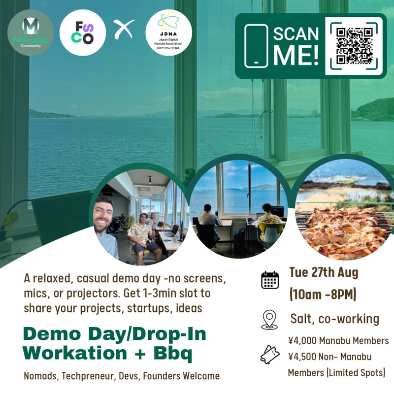 Cover Image for Demo Day/Drop-In/Workation + BBQ