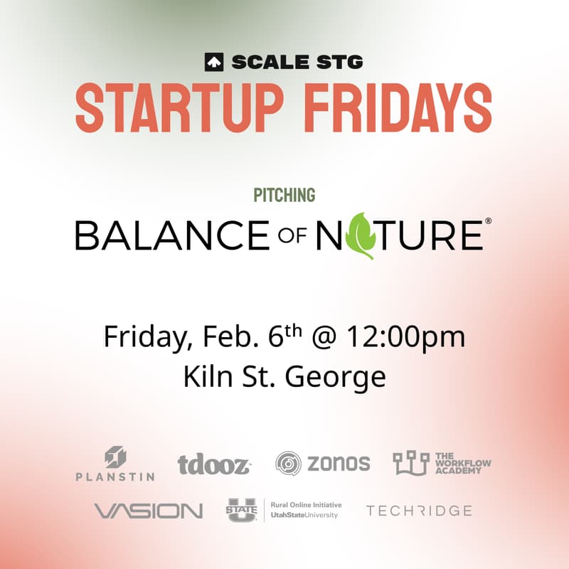 Cover Image for Startup Fridays – featuring Balance of Nature, the sultan of supplements in St. George