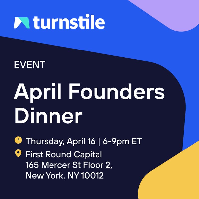 Cover Image for April Founders Dinner