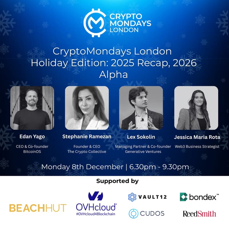 Cover Image for CryptoMondays London: Holiday Edition 🎄✨