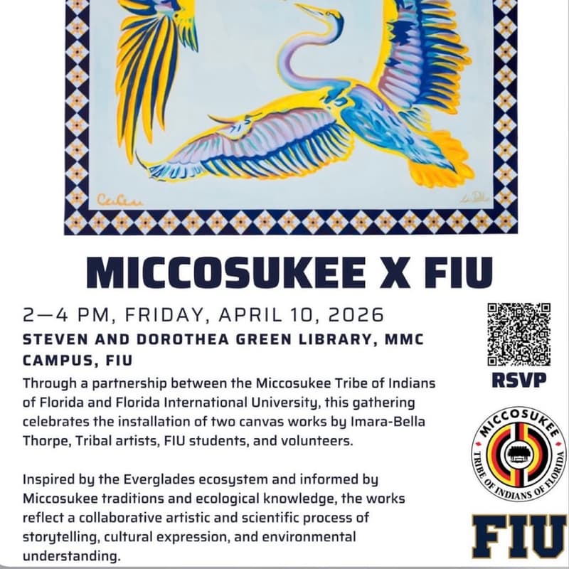 Cover Image for Art unveiling! Miccosukee X FIU