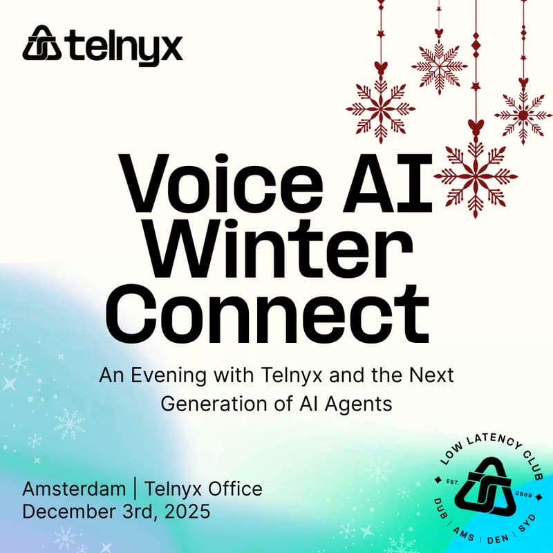 Cover Image for Voice AI Winter Connect: An Evening with Telnyx and the Next Generation of AI Agents