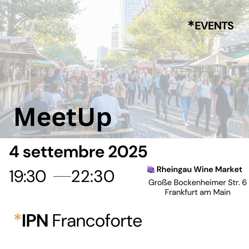 Cover Image for IPN MeetUp - Francoforte