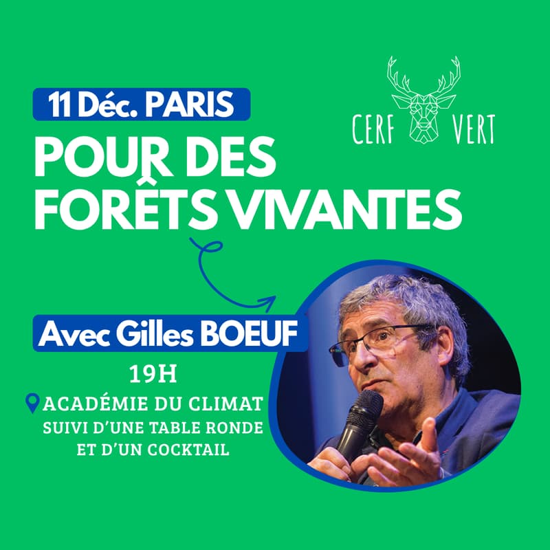 Cover Image for Pour des forêts vivantes, conférence avec Gilles BOEUF