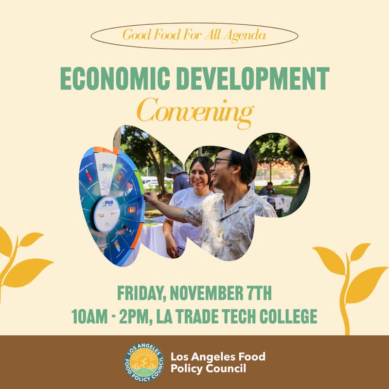 Cover Image for Economic Development Convening for the Good Food for All Agenda