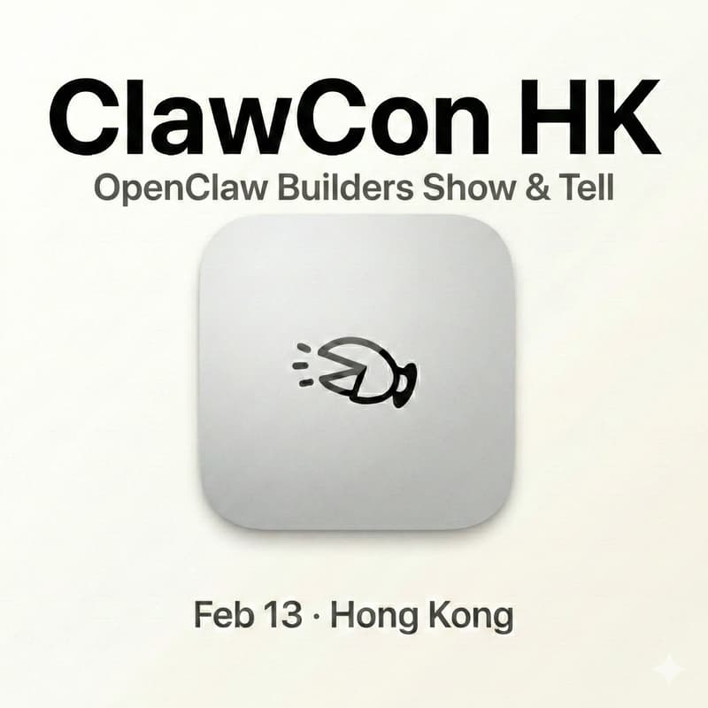 Cover Image for 🦞 ClawCon HK｜🦞 爪聚香港 - OpenClaw Builders Show & Tell