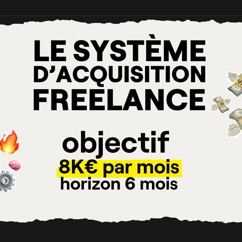 Cover Image for Roadmap Freelance : 8K€/ mois en 6 mois