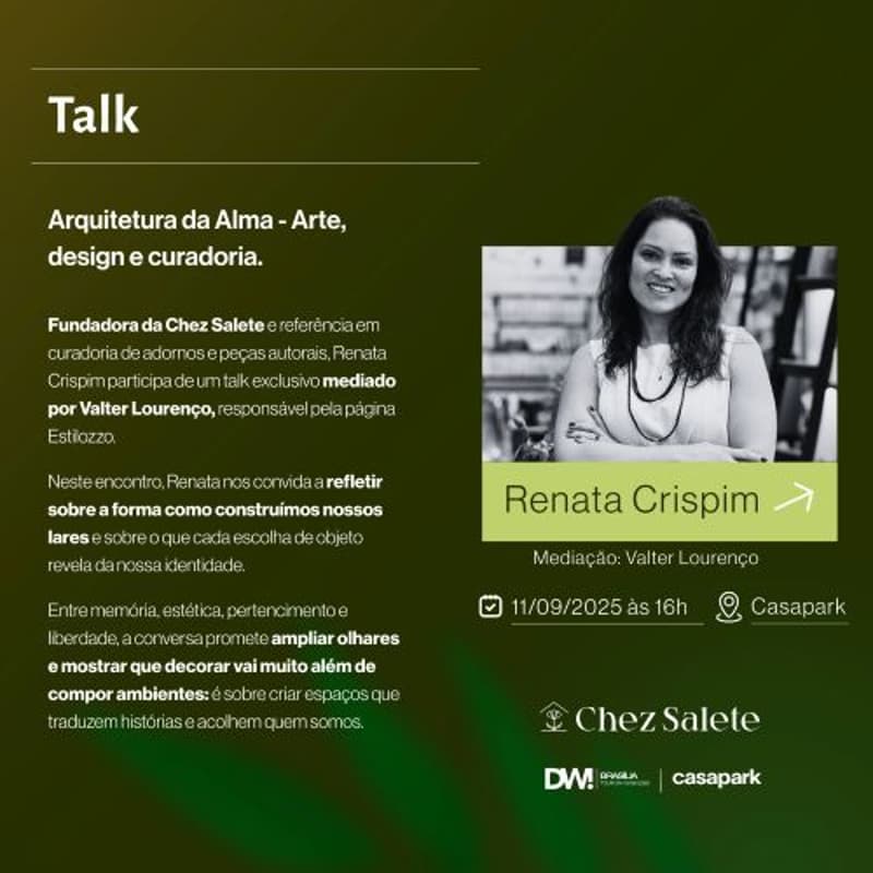 Cover Image for Arquitetura da Alma - Arte, design e curadoria com Renata Crispim