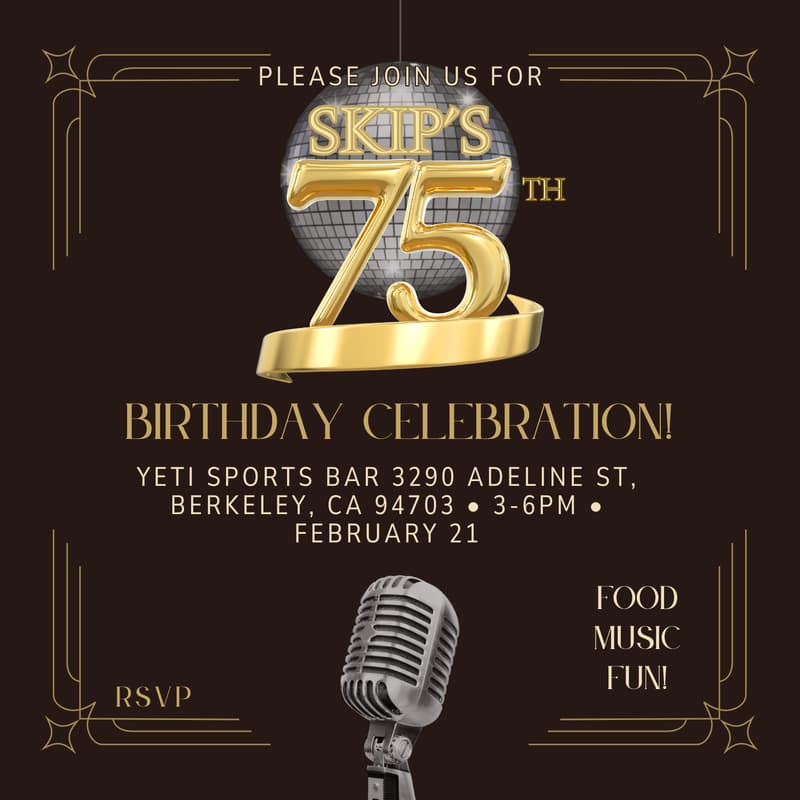 Cover Image for Skip's (Gemeny's) 75th Birthday Celebration