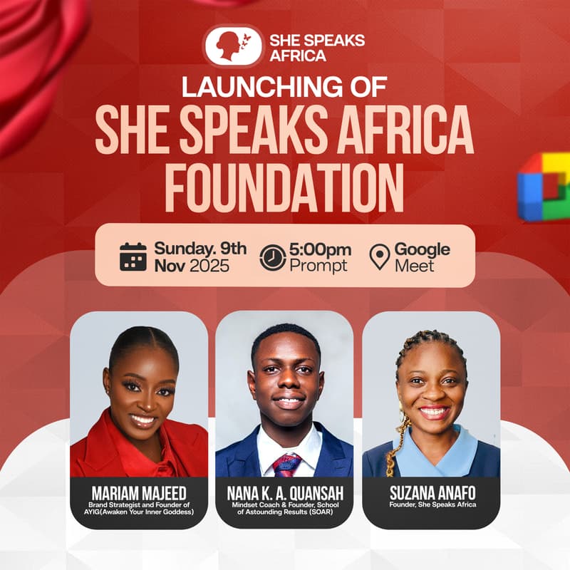 Cover Image for Launch Of She Speaks Africa Foundation