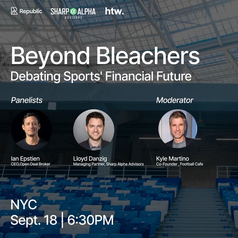 Cover Image for Beyond Bleachers | Debating Sports' Financial Future