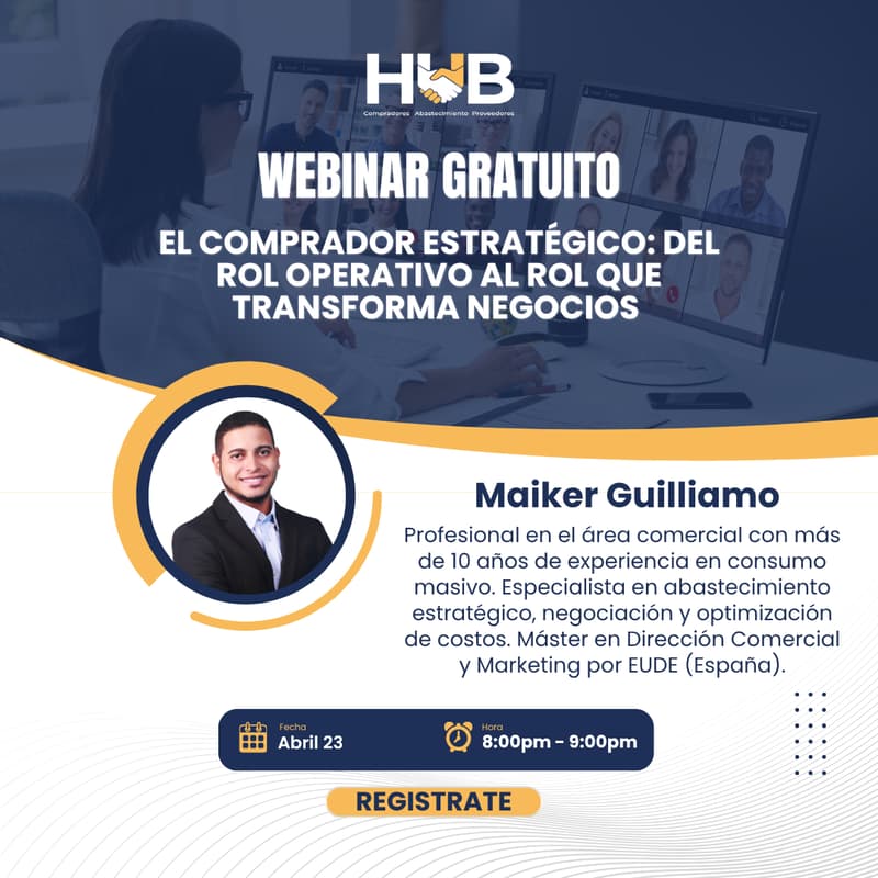 Cover Image for Webinar Gratuito: “El Comprador Estratégico: del rol operativo al rol que transforma negocios”
