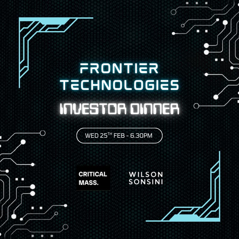 Cover Image for Frontier Technologies Investor Dinner