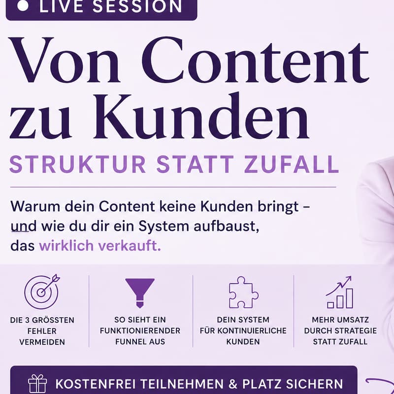 Cover Image for Live Session - Content to Custmer