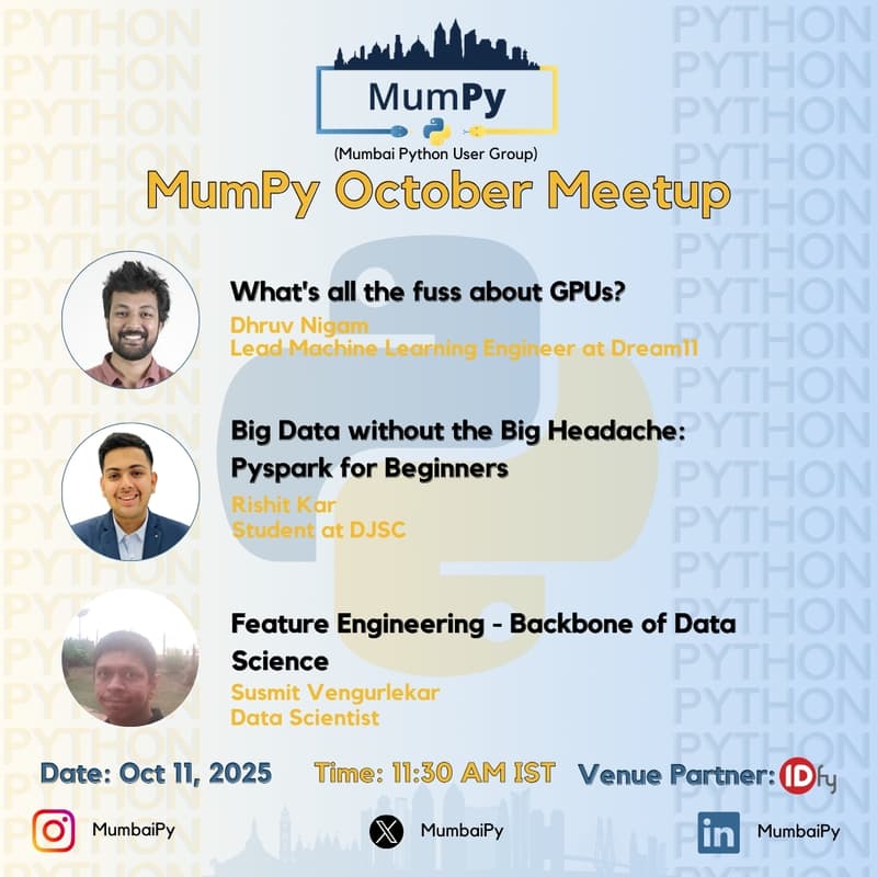 Cover Image for MumPy October Meetup