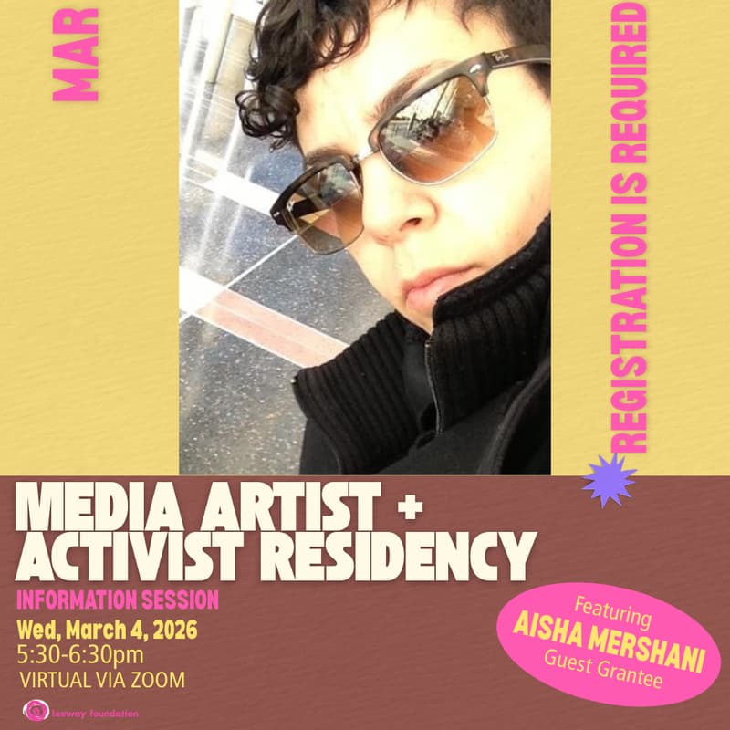 Cover Image for 3/4 Media Artist + Activist Residency (MAR) Virtual Info Session
